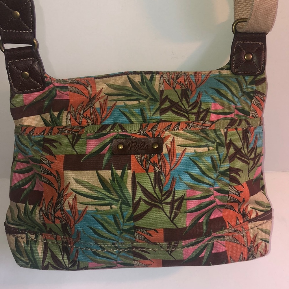 🆕RELIC🦖🌴Palm Leaf Crossbody Messenger Bag